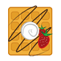 strawberry waffles